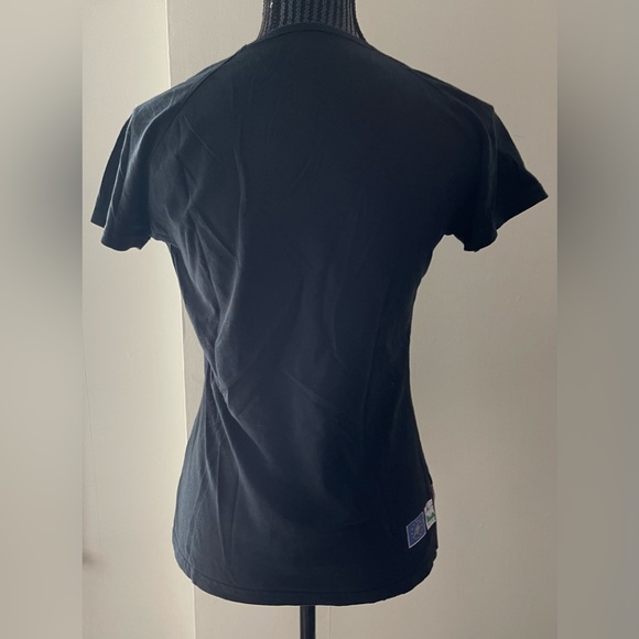 Adler Black T-Shirt With Bird Print Size Medium - Picture 4 of 8